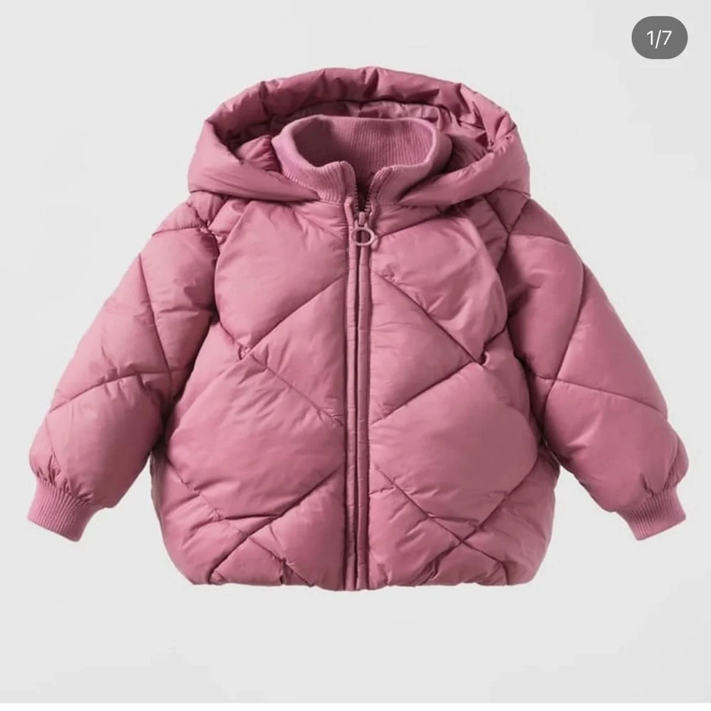 Zara purple puffer toddler jacket 12-18 months